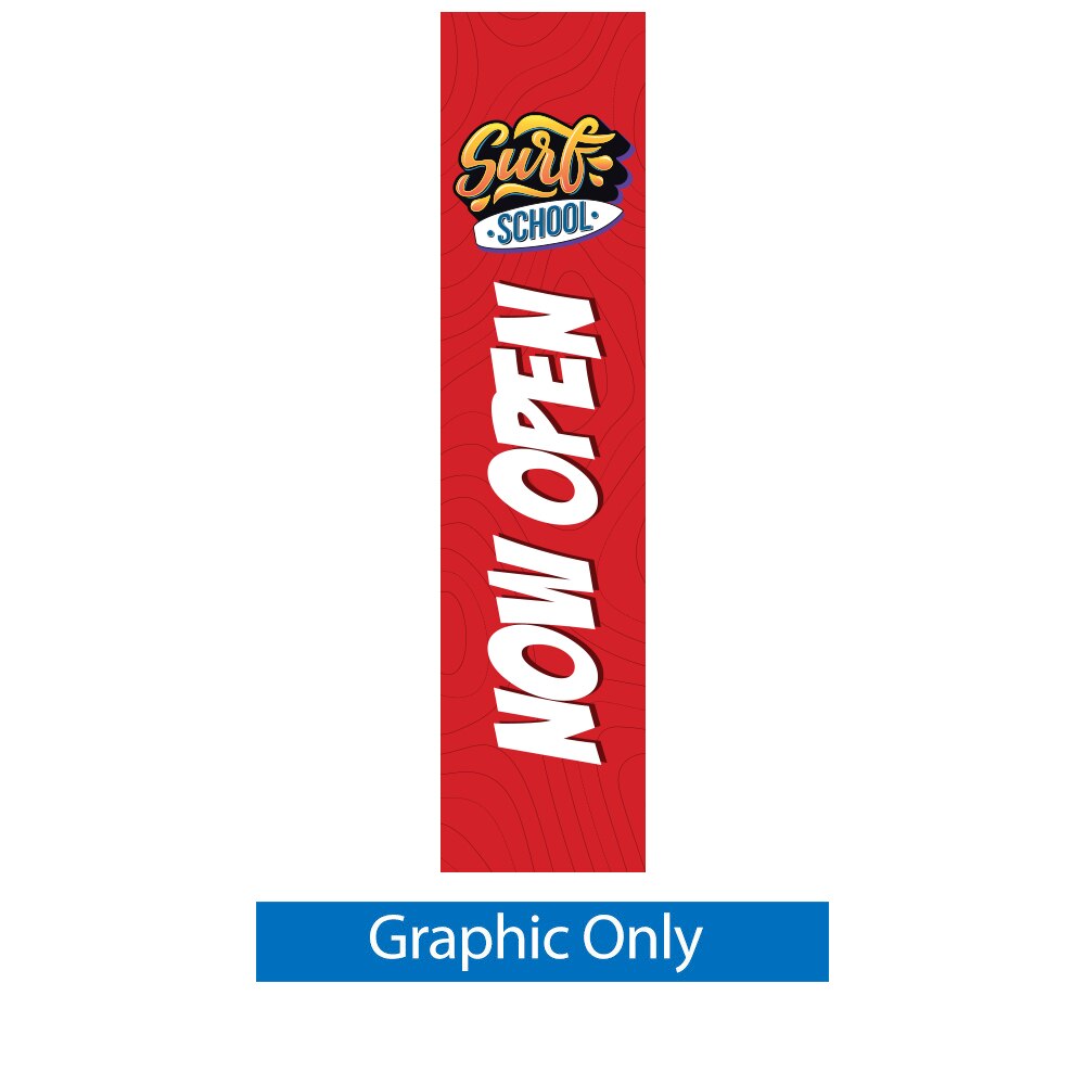 9.8 ft. Mamba Rectangle Flag Large — Graphic Only